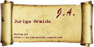 Juriga Armida névjegykártya